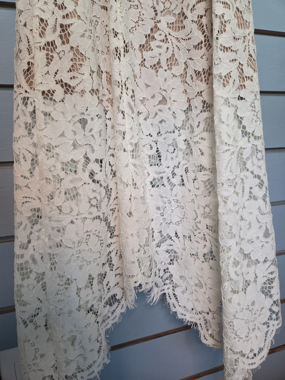 Lulu's White Lace Maxi Slip Dress with Spaghetti Straps - Picture 4 of 5